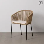 IXIA Sillas De Jardín^Silla De Jardín O Terraza En Polietileno Y Metal Natural - Negro 55 X 79 X 54 Cm