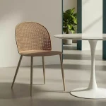 IXIA Sillas De Jardín^Silla De Jardín O Terraza Polipropileno Tapizado Caqui 51 X 80 X 46 Cm