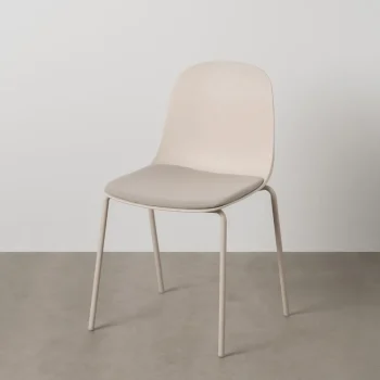 IXIA Sillas De Jardín^Silla De Jardín O Terraza Polipropileno Tapizado Beige 50 X 85 X 53 Cm