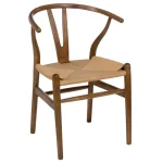 IXIA Sillas De Ratán Y Fibras|Sillas De Madera^Silla De Madera De Olmo Marrón Con Asiento De Ratán 56 X 78 X 48 Cm