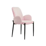 NAKURA Sillas Tapizadas^Silla De Salón Con Brazos Beca Tapizado Rosa 57 X 88 X 60 Cm