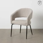 IXIA Sillas Tapizadas^Silla De Salón Con Brazos Tapizada Contract Taupe 57 X 81 X 56 Cm