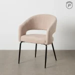 IXIA Sillas Tapizadas^Silla De Salón Con Brazos Tapizada Contract Beige 57 X 81 X 56 Cm