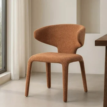 IXIA Sillas Tapizadas^Silla De Salón Tapizada Jaspeado Marrón 58 X 81 X 60 Cm