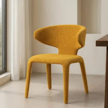 IXIA Sillas Tapizadas^Silla De Salón Tapizada Jaspeado Mostaza 58 X 81 X 60 Cm