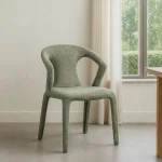 IXIA Sillas Tapizadas^Silla De Salón Tapizada Jaspeado Verde 52,5 X 79 X 59 Cm