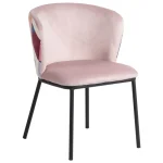 IXIA Sillas Tapizadas^Silla De Salón Tapizado Rosa Palo Abstracto 58 X 52 X 77 Cm