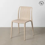 IXIA Sillas De Jardín|Sillas De Polipropileno^Silla Exterior Apilable Oporto Polipropileno Beige 47 X 77,5 X 51,5 Cm