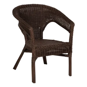 IXIA Sillas De Madera^SILLA MARRÓN RATÁN SALÓN 60 X 62 X 78 CM