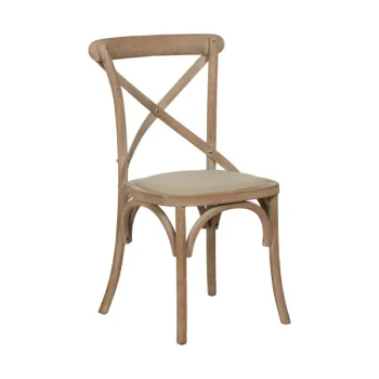 IXIA Sillas De Madera^SILLA NATURAL-BEIGE TEJIDO-MADERA 44 X 42 X 88 CM