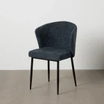 IXIA Sillas Tapizadas^Silla Tapizada Colección UrbanLine Azul- Negro Para Salón Y Hostelería 59 X 80 X 55 Cm