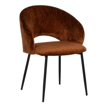 IXIA Sillas Tapizadas^Silla Tapizada Respaldo Curvo Contract Marrón 58 X 80,5 X 60 Cm