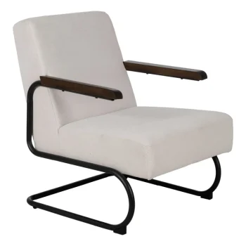 IXIA Sillones^SILLÓN BEIGE METAL-TEJIDO 61 X 70 X 85 CM