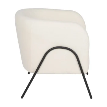 IXIA Sillones^Sillón Curvo Poliester Blanco 68 X 74 X 66 Cm