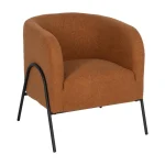 IXIA Sillones^Sillón Curvo Tapizado Terracota 68 X 74 X 66 Cm