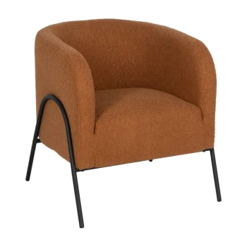 IXIA Sillones^Sillón Curvo Tapizado Terracota 68 X 74 X 66 Cm