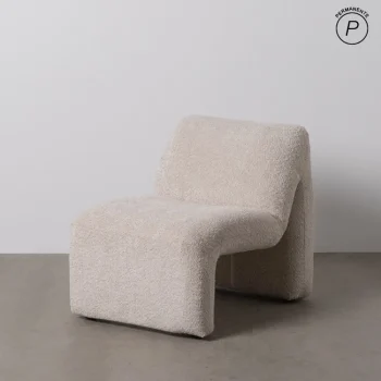 IXIA Sillones^Sillón Diseño Moderno Tapizado Beige 62 X 69 X 86 Cm