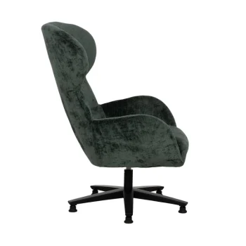 IXIA Sillones^Sillón Giratorio Con Brazos Tapizado Verde 78 X 104,5 X 84,5 Cm