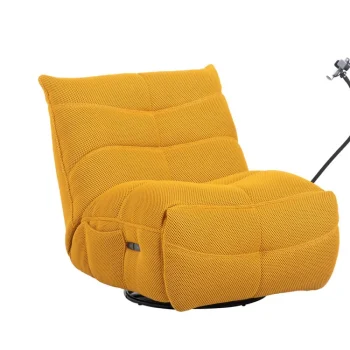 NAKURA Sillones^Sillón Relax Eléctrico Giratorio Dimian Con Cargador Mostaza 91 X 93 X 103 Cm.