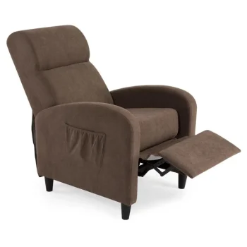 NAKURA Sillones^Sillón Relax Manual Gante Tapizado Marrón 66 X 100 X 92 Cm