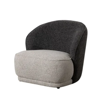 IXIA Sillones^Sillón Tapizado Gris Negro 78 X 74 X 81 Cm