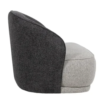 IXIA Sillones^Sillón Tapizado Gris Negro 78 X 74 X 81 Cm
