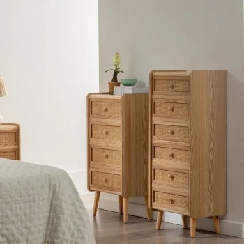 IXIA Sinfonier^Sinfonier De Madera Samir 6 Cajones Natural 40 X 104 X 30 Cm