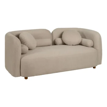 IXIA Sofás Baratos Online^Sofá 2 Plazas Diseño Curvo Beige 176 X 72 X 88 Cm