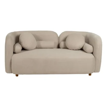 IXIA Sofás Baratos Online^Sofá 2 Plazas Diseño Curvo Beige 176 X 72 X 88 Cm