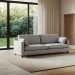 IXIA Sofás Baratos Online^Sofá 3 Plazas Tapizado Gris 221 X 87 X 90 Cm