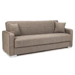 NAKURA Sofás Cama|Sofás Baratos Online^Sofá Cama 3 Plazas Apertura Clic Clac Con Arcón Madrid Tapizado Marrón 220 X 90 X 85 Cm