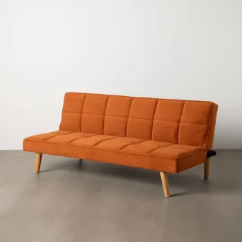 IXIA Sofás Cama|Sofás Baratos Online^SOFÁ-CAMA NARANJA MADERA DECORACIÓN 175 X 84 X 73 CM