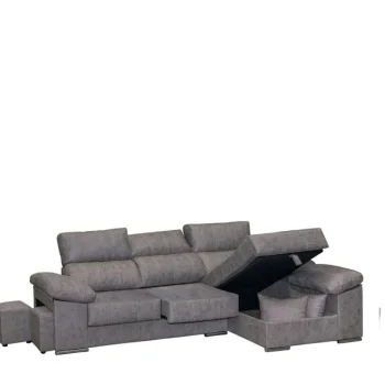 DISTRIGAL Chaise Longues^Sofá Chaise Longue Francia Con Arcón Tapizado En Tela Edi Marengo 300 X 110 X 78 - 138 Cm