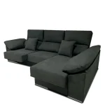 DISTRIGAL Chaise Longues^Sofá Chaise Longue Matias Con Arcón Cairo Grafito 265 X 102 X 79 X 140 Cm