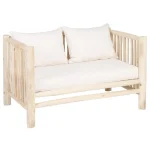 IXIA Sofás Baratos Online^Sofá De Madera Con Reposabrazos Akar Natural 131 X 77,5 X 80 Cm