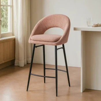 IXIA Sillas Tapizadas^Taburete Alto Bar Contract Rosa 53 X 100 X 48 Cm