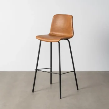 IXIA Taburetes De Cocina^Taburete Alto Bar PU Lyon Camel 45 X 81 X 47 Cm