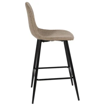 IXIA Taburetes De Cocina^Taburete Alto Bar Tapizado Taupe 46 X 96 X 48 Cm