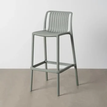 IXIA Taburetes De Cocina^Taburete Alto Exterior Apilable Oporto Polipropileno Verde 52 X 100 X 55 Cm