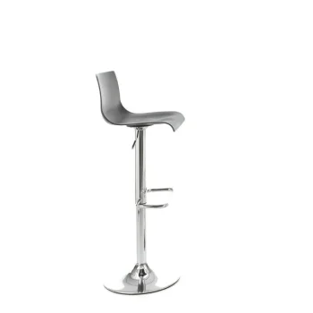 VELASCO Taburetes De Cocina^Taburete Barra Elevable Nicola De Gas Negro