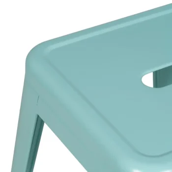 IXIA Taburetes De Cocina^Taburete Metálico Turquesa Dallas Estilo Industrial 42 X 61,2 X 42 Cm