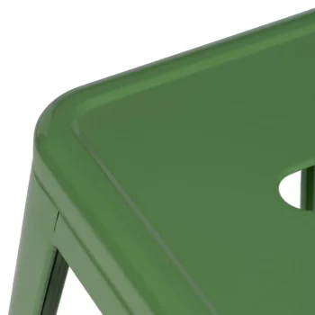 IXIA Taburetes De Cocina^Taburete Metálico Verde Dallas Estilo Industrial 42 X 61,2 X 42 Cm