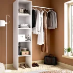 DEKIT Armarios Blancos|Armarios Roperos^Vestidor Suit Blanco, Medidas Adaptables 80 - 138 X 185 X 40 Cm