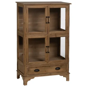 IXIA Vitrinas^Vitrina  4 Puertas 2 Cajones En Madera De Abeto Natural72 X 116 X 39 Cm